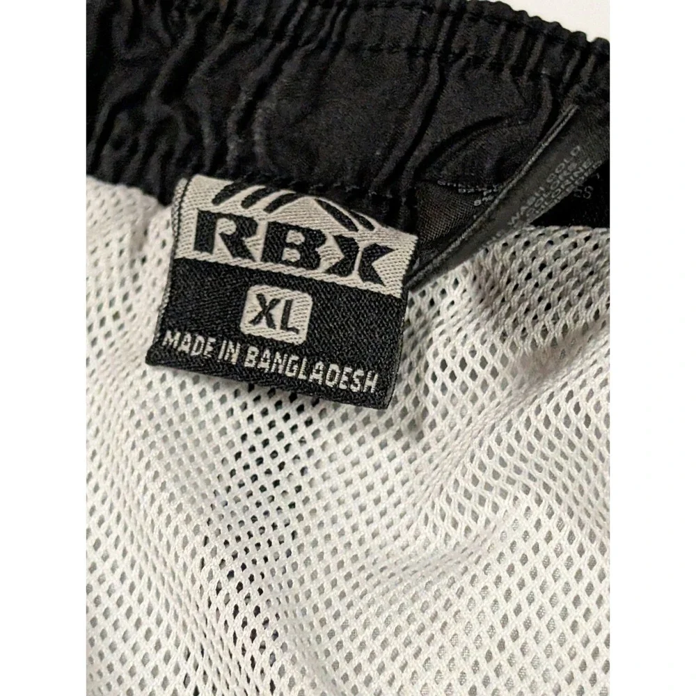 RBX Men's Swim Trunks Size XL Mesh Lined Elastic Waist Drawstring Blue‎ Stripes